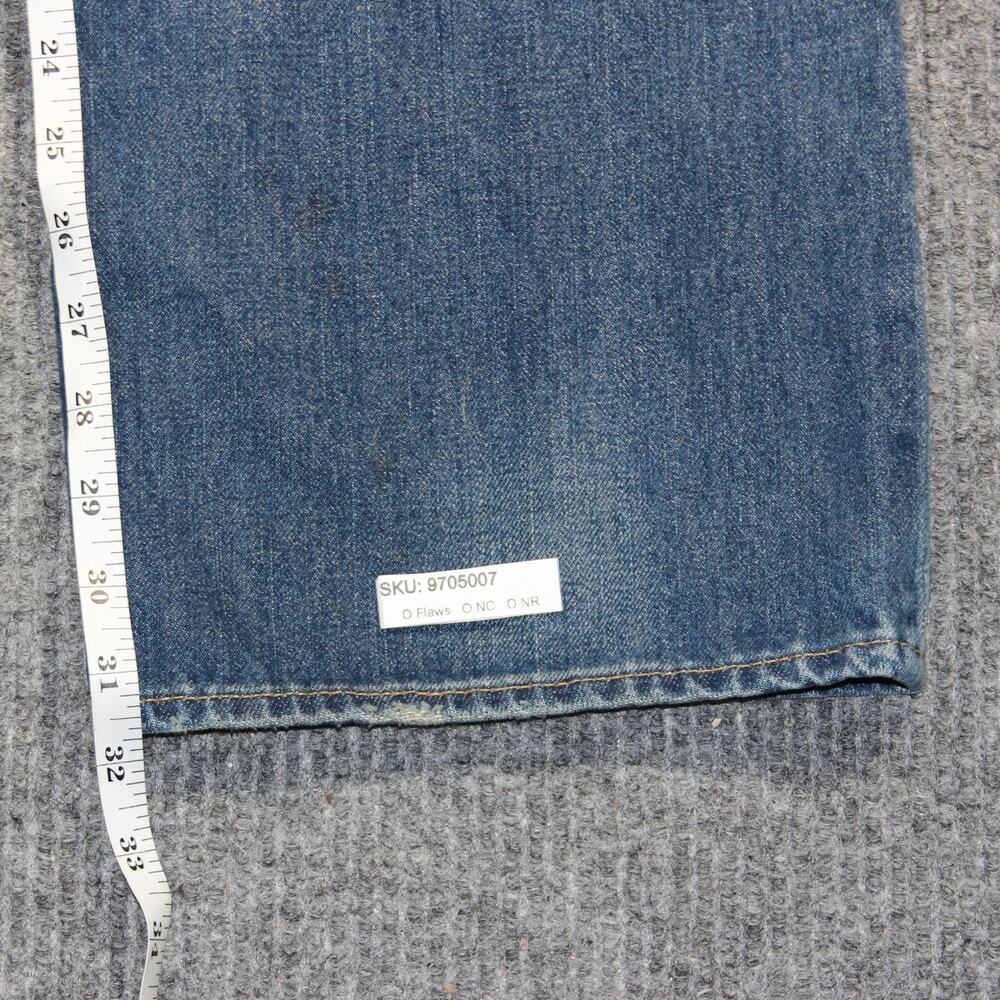 Vintage Polo Ralph Lauren Jeans Mens 42 Big Tall Size Baggy Patch Classic Fit - Picture 7 of 7
